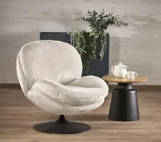 Fotelis SHELL l.kėdė, kreminė