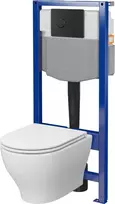 Cersanit C814 System 50 Pneu MZ128 Dur Wo Łw Mygtukas Juodas Matinis (SZWZ1010410001)