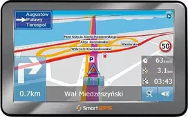 GPS navigacija SmartGPS Automobilių navigacija SG777 512Mb OSM EU 7'' LifeTimeMaps