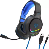 Ausinės Vertux Vertux Žaidimų ausinės su mikrofonu RGB Tokyo Mėlynos