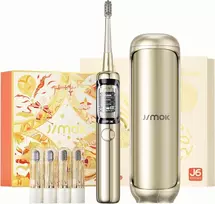 Dantų šepetėlis "Jimok" J6 Capsule Gold Soninis dantų šepetėlis + 4 antgaliai