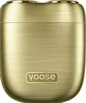 Laifen Yoose Mini S plaukų kirpimo mašinėlė, elektrinė vyriška skustukė, IPX7, USB-C, kelioninė, auksinė