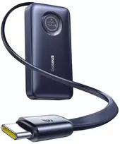 Maitinimo blokas Baseus Powerbank EnerCore CR11 10000mAh 45W USB-C Ekranas Kabelis Juodas