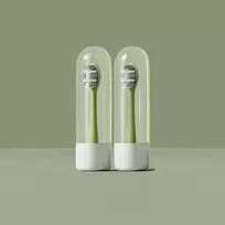 Dantų šepetėlis Antgalis Dental Equipment 2 vnt. Originali galvutė soniniam šepetėliui Jimok R1 Matcha Žalias