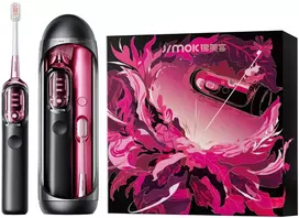Jimok Soninis dantų šepetėlis Jimok J7 Pro Dream Blackbery IPX7 4 antgaliai