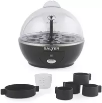 Kiaušinių virimo prietaisas Salter 6 kiaušiniams, 4 omletų formos, 3in1 EK6786VDE 430W, matavimo indelis, priedai