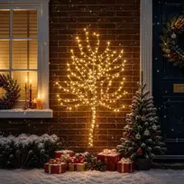 LED sieninė Kalėdų eglutė 150 cm 140 LED Šilta balta Plienas