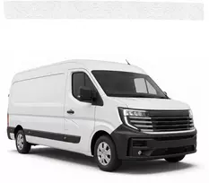 GrizzGlass Balta techninė danga HeavyDuty Baltas kairiajam krovininio skyriaus durų slenksčiui, skirtam Nissan Interstar 3 (2024-2026) (GRZ22787)