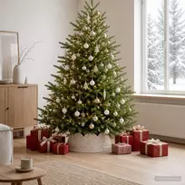 Kalėdų Medžio Apykaklė Apvali Balta Skersmuo 75 x 25 cm