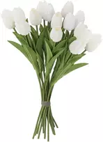 Bloomingville - Tulip Bouquet - Baltas - 30 cm