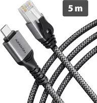 AXAGON ADE-CM50 USB-C 5Gbps - Gigabit Ethernet adapter with integrated CAT6 RJ-45 network cable (5 m), Asix AX88179B