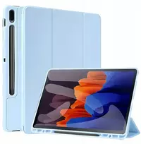 Dėklas na tablet 4kom.pl Smart su laikikliu na rysik do Samsung Galaxy Tab S9 / S9 S10, mėlyna - ochronne su podstawką