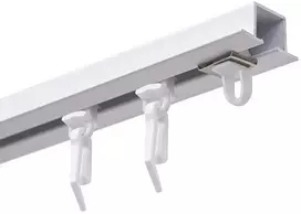 Decastyl Lubinis aliuminis baltas vienkartinis profilis MS ZERO 300 cm rinkinys su kabliuku KOWALSKI