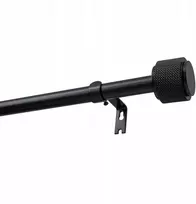 Decastyl Vienkartinė stumdoma užuolaidų karnisas FI 19 mm OMEGA Juodas 140-220 CM KOWALSKI