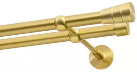 Decastyl Dvigubas karnizas FI 19 MM ŽALVARIS SATININIS 160 CM KŪGIS KOWALSKI