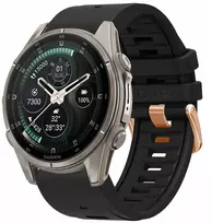 TECH-PROTECT silikoninis GARMIN FENIX 5S / 5S PLUS / 6S / 6S PRO / 7S / 8 / 9 / 9 PRO (43 MM) juodas