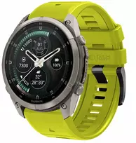 GK PROTECTION Dirželis Tech-Protect Silicone do Garmin Fenix 5 / 6 / 6 Pro / 7 / 8 / 8 Pro / E / 9 / 9 Pro 51 mm Volt Lime (THP6084)
