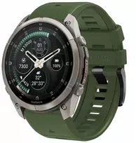 Tech-Protect Dirželis Silicone do Garmin Fenix 5 / 6 / 6 Pro / 7 / 8 / 8 Pro / E / 9 / 9 Pro 51 mm Military Žalias (THP6083)