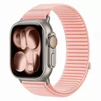 TECH-PROTECT NYLONLOOP APPLE WATCH 8 / 9 / 10 / 11 / 12 / SE (40 / 41 / 42 MM) ŠVELNIAI ROŽINĖ