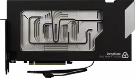 Thermal Grizzly DeltaMate 5090 Astral Glass Edition GPU vandens aušintuvas, ARGB, su nugarėlės plokšte – boro silikato stiklas, juodas