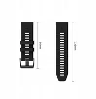 TECH-PROTECT ICONBAND PRO GARMIN FENIX 5X / 5X PLUS / 6X / 6X PRO / 7X / 8 / 8 PRO / 9 / 9 PRO (51 MM) Juodas/Pilkas