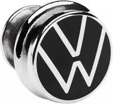 VAG "Volkswagen" ženkliukas VW logotipas Ženkliukas su ženkliuku sidabro/juodos spalvos originalus 000087000T
