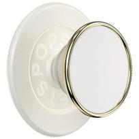 Popsockets Round Luxe Coconut Creme Enamel MagSafe Holder and Phone Stand