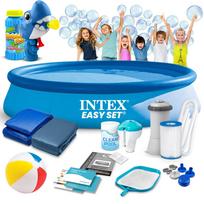 Pripučiamas sodo baseinas Intex 28132, 366 x 76 cm su filtravimo siurbliu