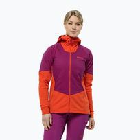 Jack Wolfskin Alpspitze Ins Hybrid nauja purpurinė moteriška striukė nuo lietaus
