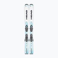 Vaikiškos kalnų slidės + apkaustai HEAD Supershape JRS + Jrs 7.5 GW CA white/blue