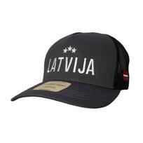 HOKEJAM.LV Latvija Three Star Bold Rapper medvilninė Snapback kepurė