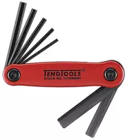 Šešiakampių raktų komplektas Teng Tools 1476NMM1, 2,5-10 mm