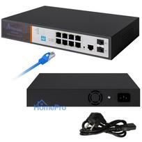 Extralink VICTOR PoE Switch, 8x Gigabit PoE / PoE+, 2x SFP, 1x Console Port, 150W, Managed