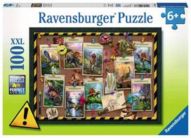 Ravensburger dėlionė „Dinozaurų kolekcija“, 100 XXL det., nuo 6 m.