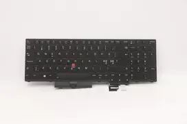 Lenovo 5N20Z74856 klaviatūra (Nordic) ThinkPad P15 Gen 1