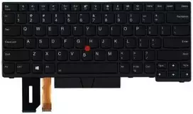 Nešiojamo kompiuterio klaviatūra Lenovo FRU01YP333, skirta ThinkPad T480s, graikiškas išdėstymas, juoda
