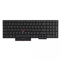 Klaviatūra, skirta Lenovo ThinkPad T580/P52s — 01HX288 US International, su apšvietimu, juoda