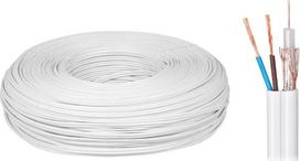 Elektrokabel Kabelis Elektros kabelis Koaksialinis kabelis YWDXek 75-0.59 / 3.7 K-60 + 2x0.5mm 100m
