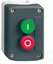 Schneider Electric 2 skylių valdymo dėžutė su mygtukais žalia/raudona IP65 (XALD213)