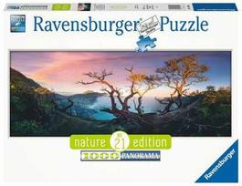Ravensburger panoraminė dėlionė „Rūgštinis Idženo ežeras, Java“, 1000 det.
