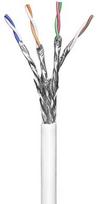 Goobay CAT 6 tinklo kabelis, S/FTP (PiMF), baltas, 100 m, 100 m, Cat6, S/FTP (S-STP), baltas