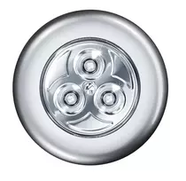Lubinis šviestuvas 0,23W LED paviršinis šviestuvas DOT-IT, sidabro sp., 7000K, su baterija
