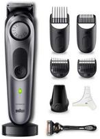 Barzdaskutė Braun BeardTrimmer 7 BT 7420, plaunamas, baterija, pilka