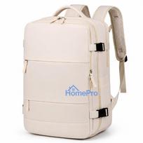 Black Forest KM06 Beige, cabin hand luggage travel backpack, 45x20x30 cm