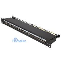 Extralink CAT6A STP Patch Panel, 24 Ports