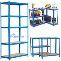 Extralink Metal Shelving Unit 180x90x40 Blue