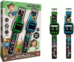 Kids Licensing KIDS Minecraft 2x Walkie Talkie Krótkofalówka + Laikrodis Na Rękę 2w1 Dla Dzieci / Min40165 (SB12384)