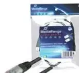 MediaRange tinklo kabelis UTP CAT 6, RJ45/RJ45, 3 m, juodas (MRCS116)