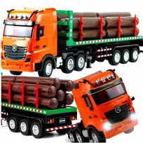 Bounn Nuotolinio valdymo sunkvežimis su priekaba medienos transportavimui 1:18 RC (HN207087)