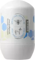 Biobaza Bičių medaus ir asilų pieno raminantis ir maitinantis dezodorantas roll-on unisex, 50 ml